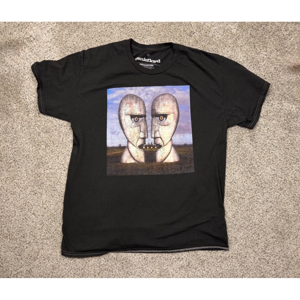 Pink Floyd The Division Bell Graphic T-Shirt Mens Large Black Ripple Junction
